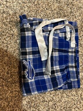 NFL Blue and White Plaid Lounge Pants